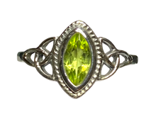 Load image into Gallery viewer, Peridot Sterling Silver ring size  3, 4, 5, 6, 8, 9, 10, 11, 12, 13, 14    BR042
