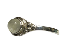 Load image into Gallery viewer, Moonstone Sterling Silver ring size  3, 4, 5, 6, 7, 8, 10, 11, 12, 13    BR044
