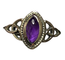 Load image into Gallery viewer, Amethyst Sterling Silver ring size  3, 4, 5, 6, 7, 9, 10, 11, 12, 13    BR052
