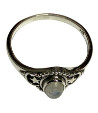 Load image into Gallery viewer, Moonstone Sterling Silver ring size   3, 4, 5, 6, 7, 8, 9, 10, 11, 12, 13    BR058
