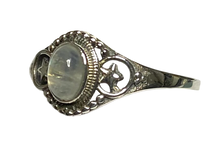 Load image into Gallery viewer, Moonstone Sterling Silver ring size   3, 4, 5, 6, 7, 8, 9, 10, 11, 12, 13    BR058
