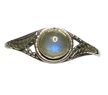 Load image into Gallery viewer, Labradorite Sterling Silver ring size 3, 4, 5, 6, 7, 8, 9, 10, 11, 12, 13 BR061

