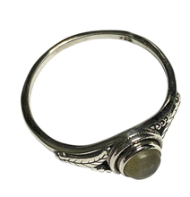 Load image into Gallery viewer, Labradorite Sterling Silver ring size 3, 4, 5, 6, 7, 8, 9, 10, 11, 12, 13 BR061
