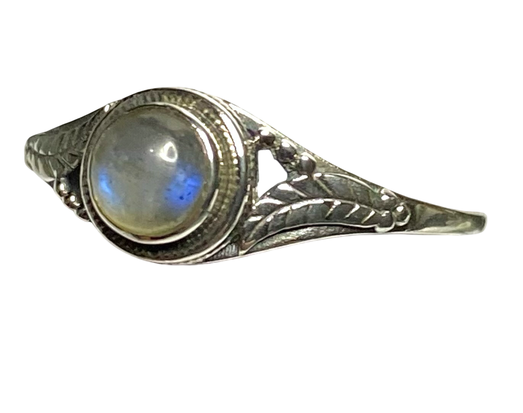 Labradorite Sterling Silver ring size 3, 4, 5, 6, 7, 8, 9, 10, 11, 12, 13 BR061