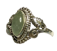 Load image into Gallery viewer, Aquamarine Sterling Silver ring size  5, 6, 7, 8, 9, 10, 11, 12, 13  BR063

