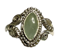 Load image into Gallery viewer, Aquamarine Sterling Silver ring size  5, 6, 7, 8, 9, 10, 11, 12, 13  BR063
