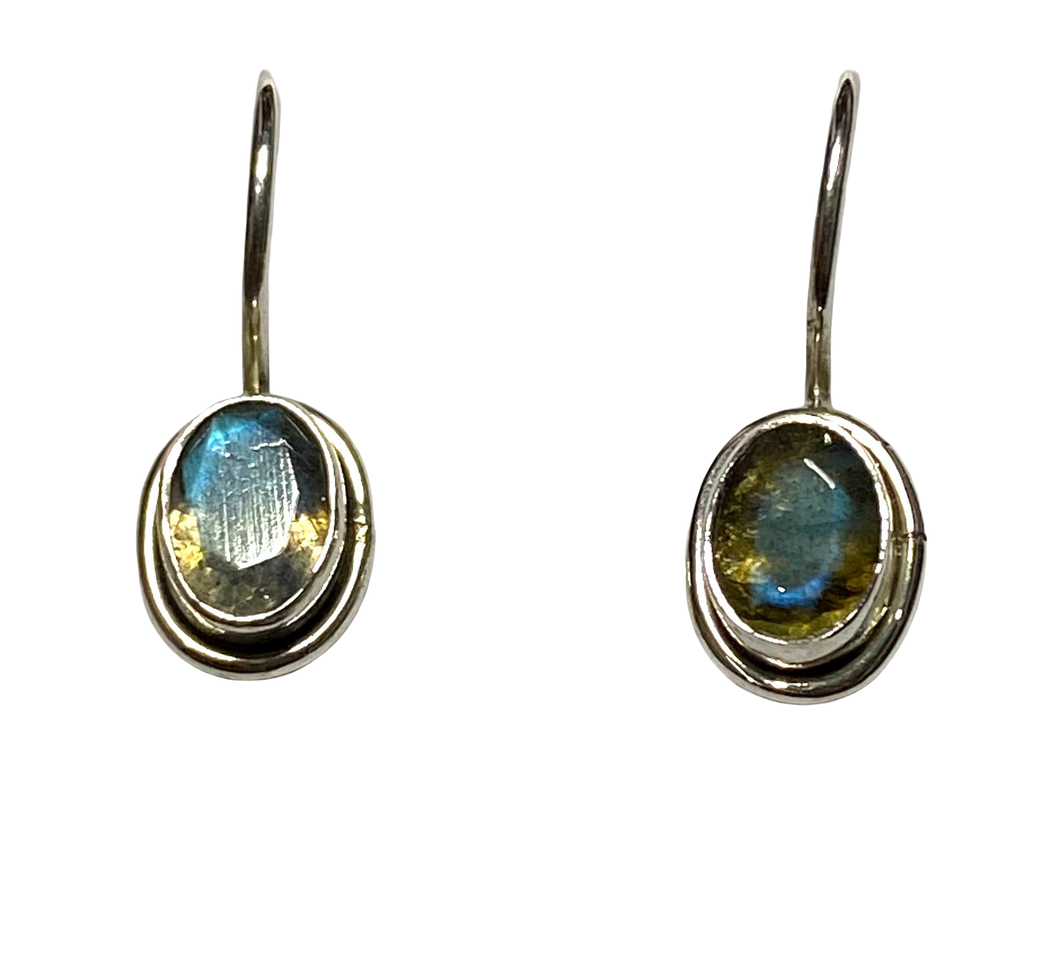 Labradorite sterling silver earrings ER151