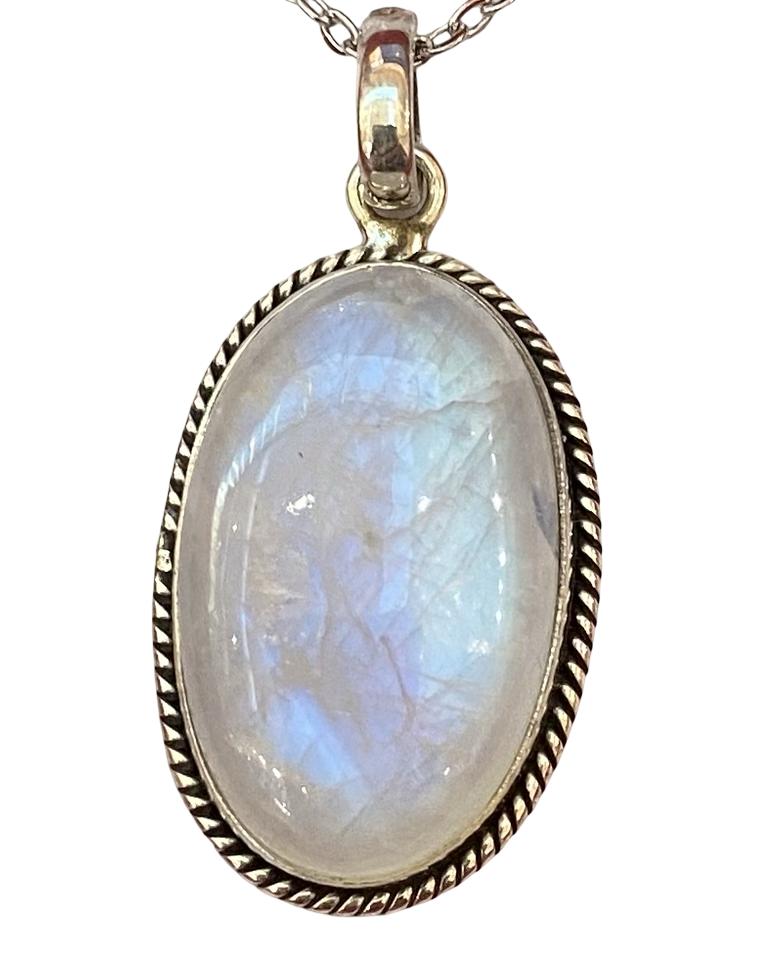 Moonstone sterling silver pendant PN32