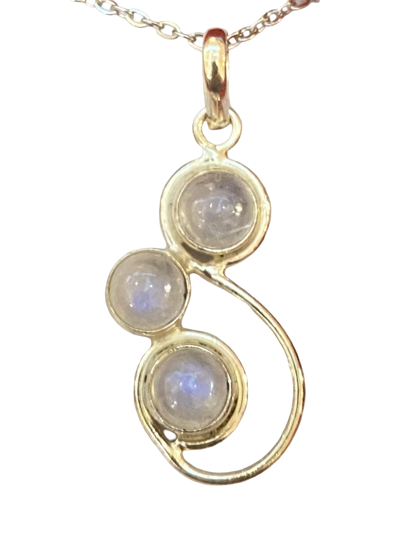 Moonstone sterling silver pendant PN33