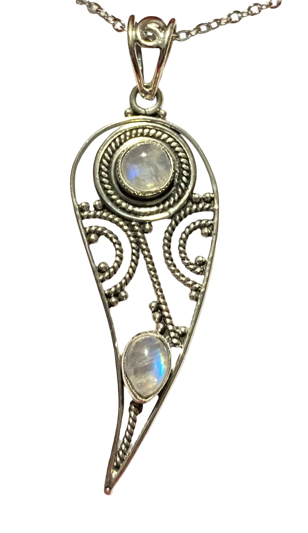 Moonstone sterling silver pendant PN38
