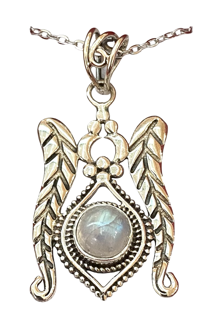 Moonstone sterling silver pendant PN57