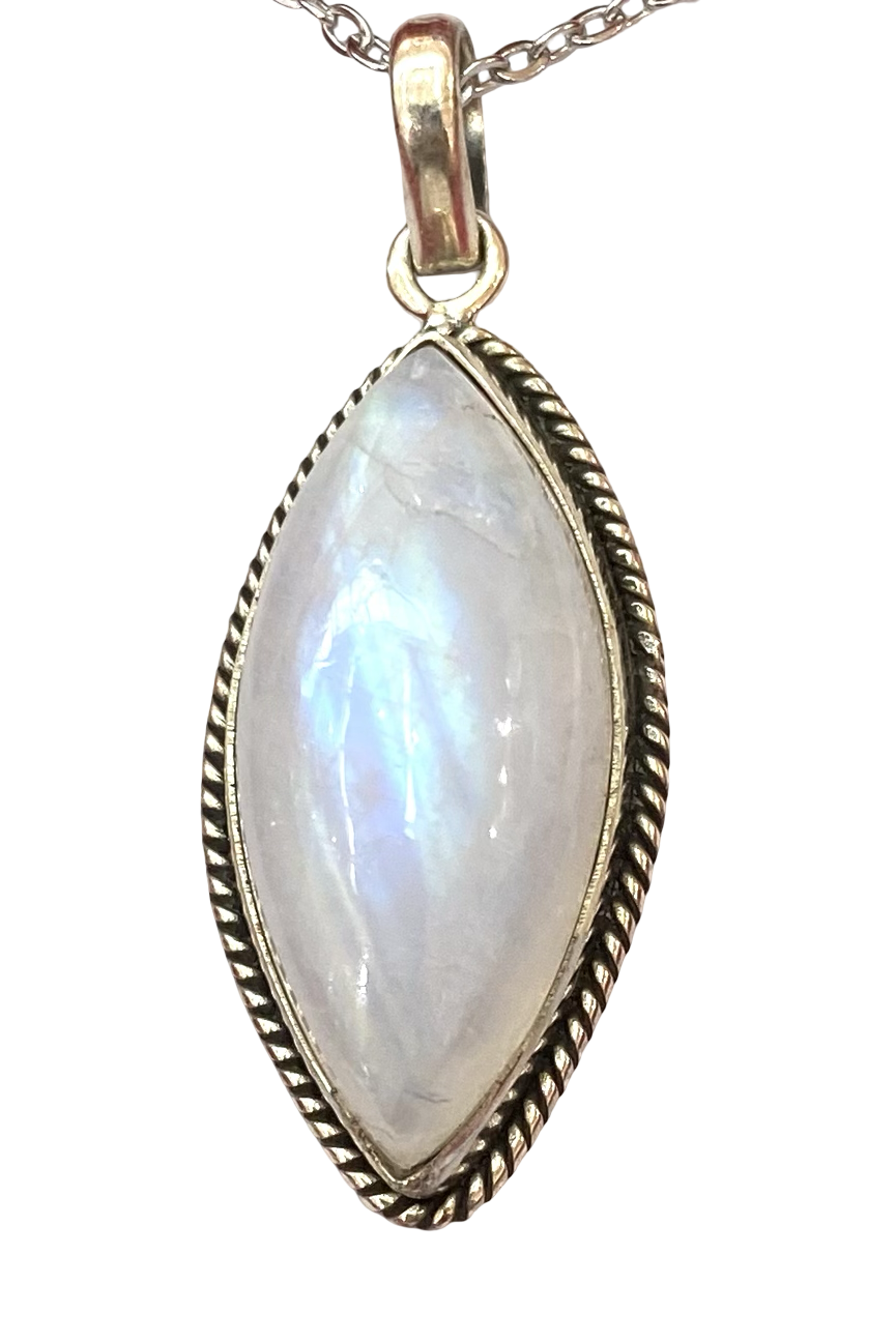 Moonstone sterling silver pendant PN61