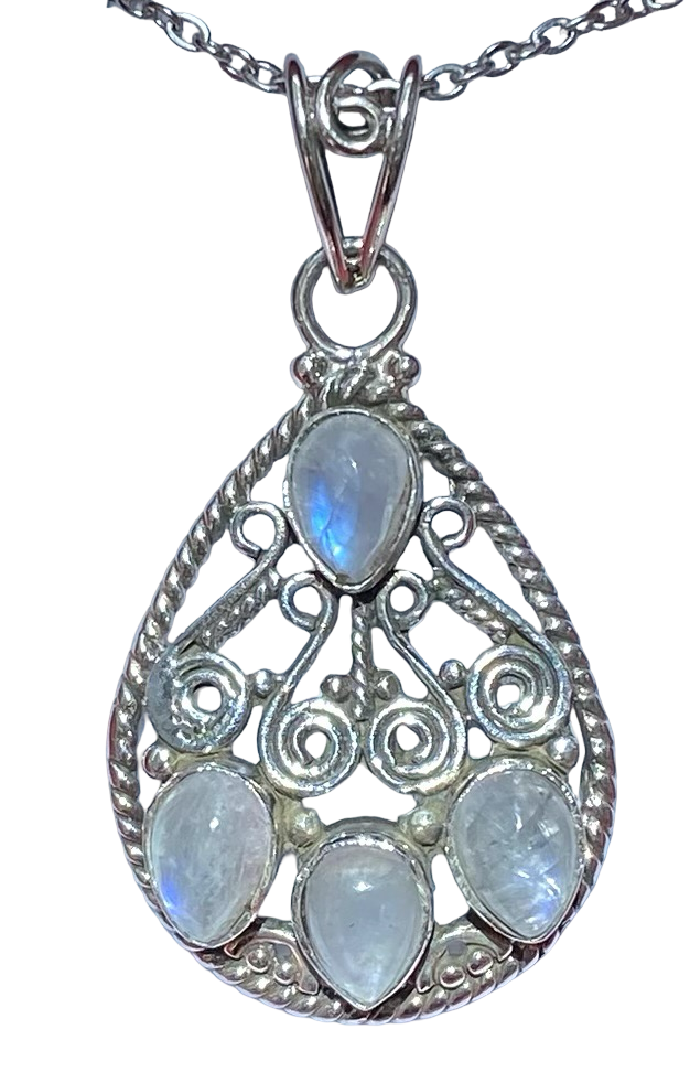 Moonstone sterling silver pendant PN97