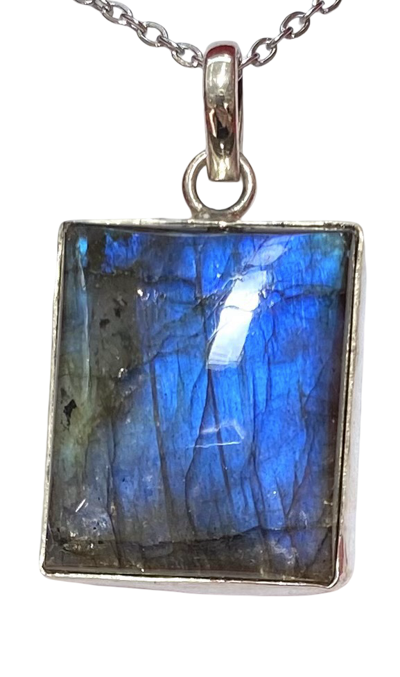Labradorite sterling silver pendant PN96