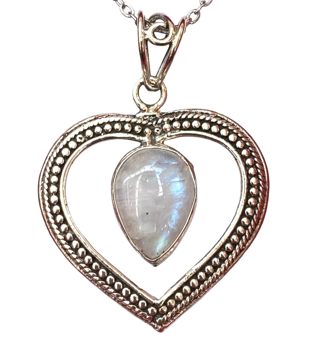 Moonstone sterling silver pendant PN86