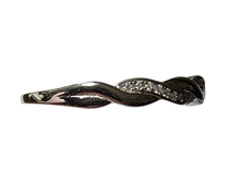 Load image into Gallery viewer, Sterling Silver -Twist Cubic zirconia ring. Sizes 3, 4, 6, 8, 12, 13. SS265

