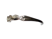 Load image into Gallery viewer, Sterling Silver -Twist Cubic zirconia ring. Sizes 3, 4, 6, 8, 12, 13. SS265

