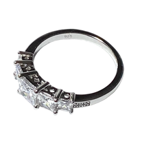 Load image into Gallery viewer, Sterling Silver -Elegant Cubic zirconia ring. Sizes 6, 7, 8, 9, 10, 11. SS266
