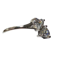 Load image into Gallery viewer, Sterling Silver -Elegant Cubic zirconia ring. Sizes 4, 6, 7, 8, 11. SS267
