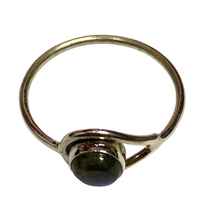 Load image into Gallery viewer, Labradorite Sterling Silver ring size 3, 4, 5, 6, 7, 8, 9, 10, 11, 12, 13    BR034
