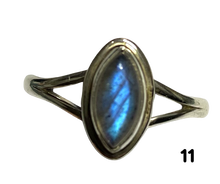 Load image into Gallery viewer, Labradorite Sterling Silver ring size 3, 4, 5, 6, 7, 8, 9, 10, 11, 12, 13   BR038
