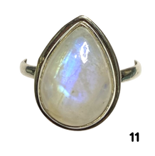 Load image into Gallery viewer, Moonstone Sterling Silver ring size  6, 7, 8, 9, 10, 11, 12, 13   BR040
