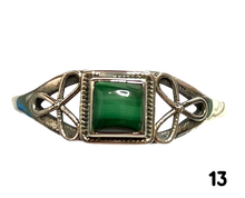 Load image into Gallery viewer, Malachite Sterling Silver ring size  3, 4, 5, 6, 7, 8, 9, 10, 11, 12, 13    BR050
