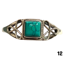 Load image into Gallery viewer, Turquoise Sterling Silver ring size  3, 4, 5, 6, 7, 8, 9, 10, 11, 12, 13    BR051
