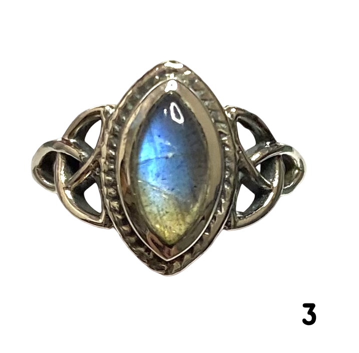 Labradorite Sterling Silver ring size  3, 4, 5, 6, 7, 8, 9, 10, 11, 12, 13    BR054