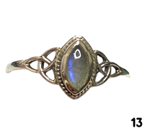 Load image into Gallery viewer, Labradorite Sterling Silver ring size  3, 4, 5, 6, 7, 8, 9, 10, 11, 12, 13    BR054
