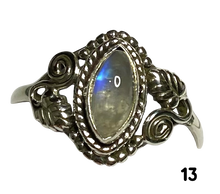 Load image into Gallery viewer, Moonstone Sterling Silver ring size  5, 6, 7, 8, 9, 10, 11, 12, 13  BR064
