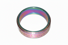 Load image into Gallery viewer, Fidget ring - Rainbow pattern fidget ring. Sizes 6, 7, 8, 9, 10, 11, 12. FR205
