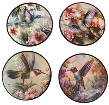 Load image into Gallery viewer, Hummingbird Wooden Coasters (4-Pack)  CS07
