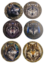 Load image into Gallery viewer, Wolf Wooden Coasters (6-Pack)  CS30
