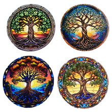Load image into Gallery viewer, Tree of Life Wooden Coasters (4-Pack)  CS40
