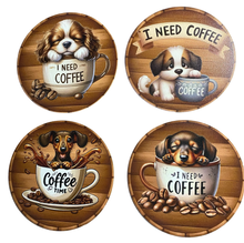 Load image into Gallery viewer, Dog Wooden Coasters (4-Pack)  CS57
