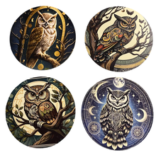 Load image into Gallery viewer, Owl Wooden Coasters (4-Pack)  CS88
