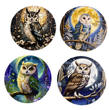 Load image into Gallery viewer, Owl Wooden Coasters (4-Pack)  CS89
