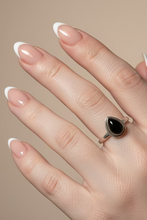 Load image into Gallery viewer, Black Onyx Sterling Silver ring size 7 &amp; 8    (DC27)

