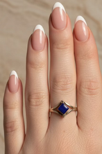 Load image into Gallery viewer, Lapis Lazuli sterling silver ring size   8 (BR13a)
