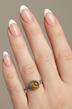 Load image into Gallery viewer, Tigers Eye sterling silver ring size 7 1/2   (DC125)
