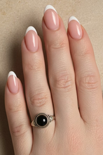 Load image into Gallery viewer, Black Onyx sterling silver ring size 6  (AC82)
