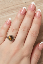 Load image into Gallery viewer, Tigers Eye sterling silver ring size 6  (AC87)
