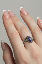 Load image into Gallery viewer, Lapis Lazuli sterling silver ring size 7   (AC163)
