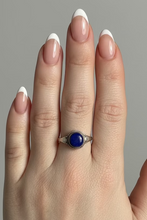 Load image into Gallery viewer, Lapis Sterling Silver ring size 6   (AC249)
