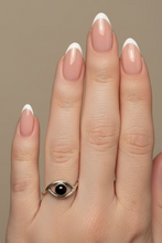 Load image into Gallery viewer, Black Onyx Sterling silver ring size 6 1/2   (AC314)
