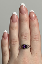 Load image into Gallery viewer, Amethyst Sterling Silver ring size 8  (DC446)
