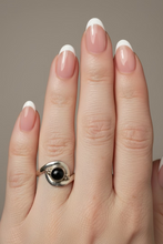 Load image into Gallery viewer, Black Onyx Sterling Silver ring size 6  (DC223)

