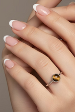 Load image into Gallery viewer, Tigers Eye Sterling silver ring size 8    (AC270)
