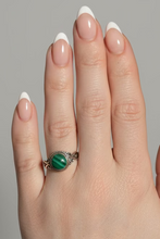 Load image into Gallery viewer, Malachite Sterling silver ring size 7   (AC277)
